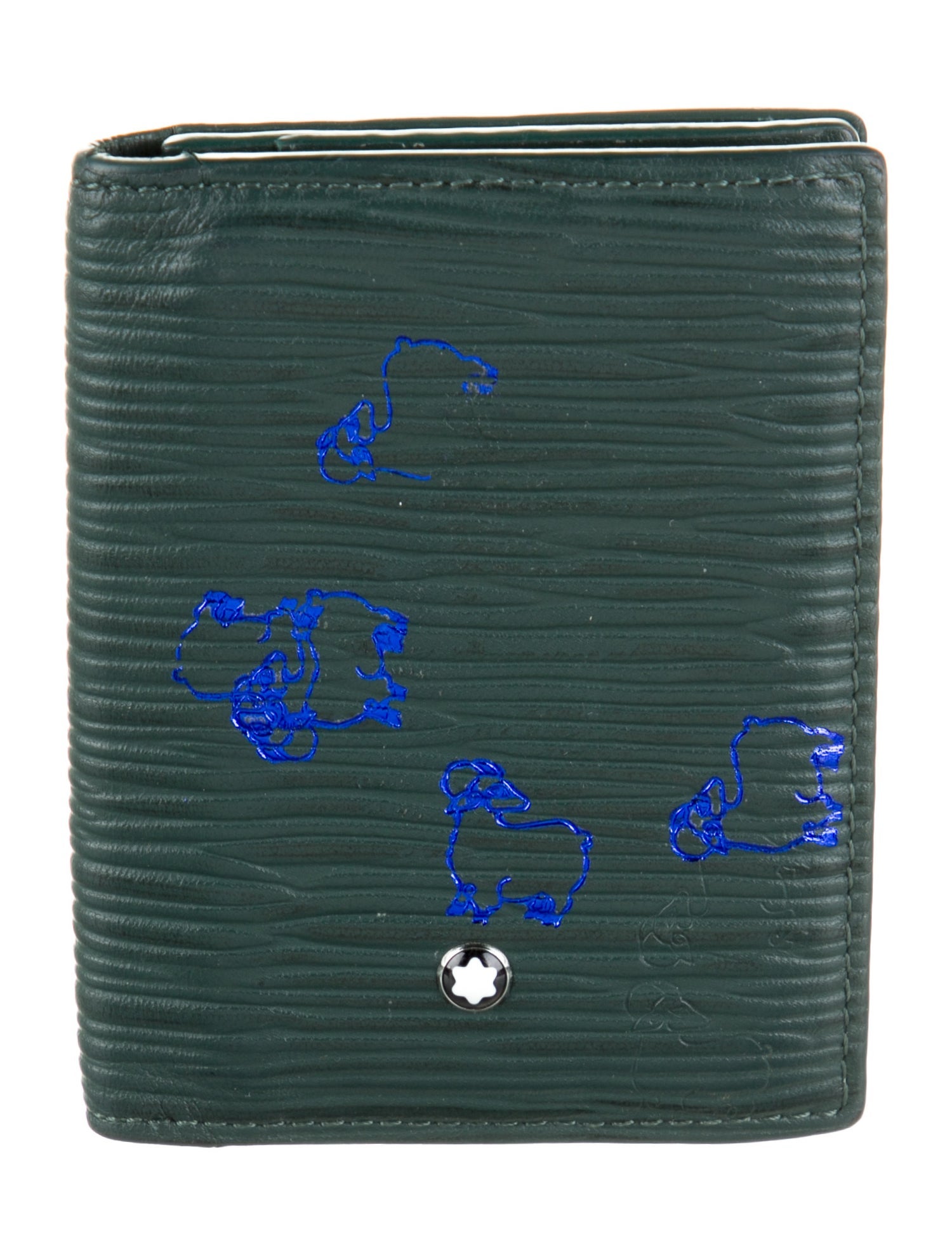 Montblanc Leather Graphic Print Bifold Wallet