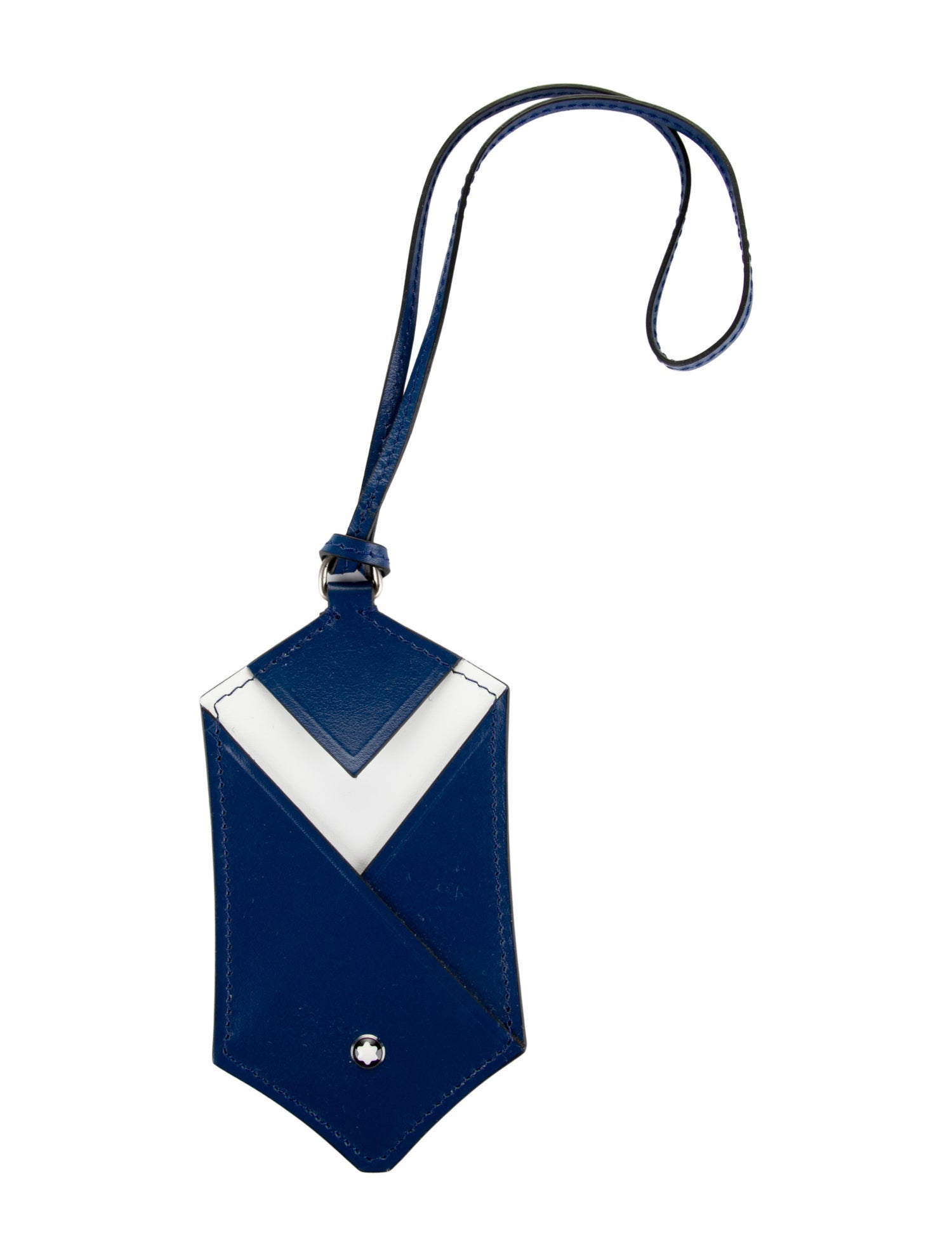 Montblanc leather luggage tag