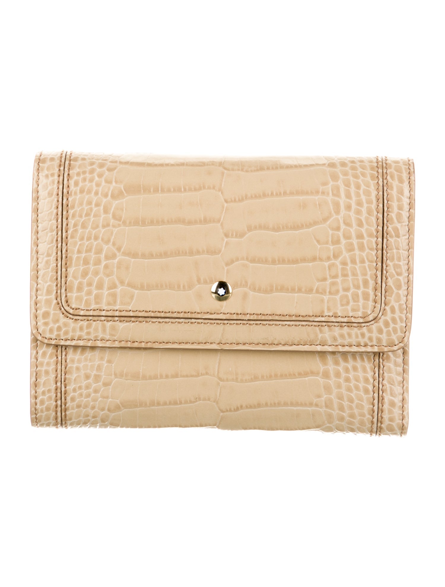 Montblanc Embossed Leather Animal Print Wallet