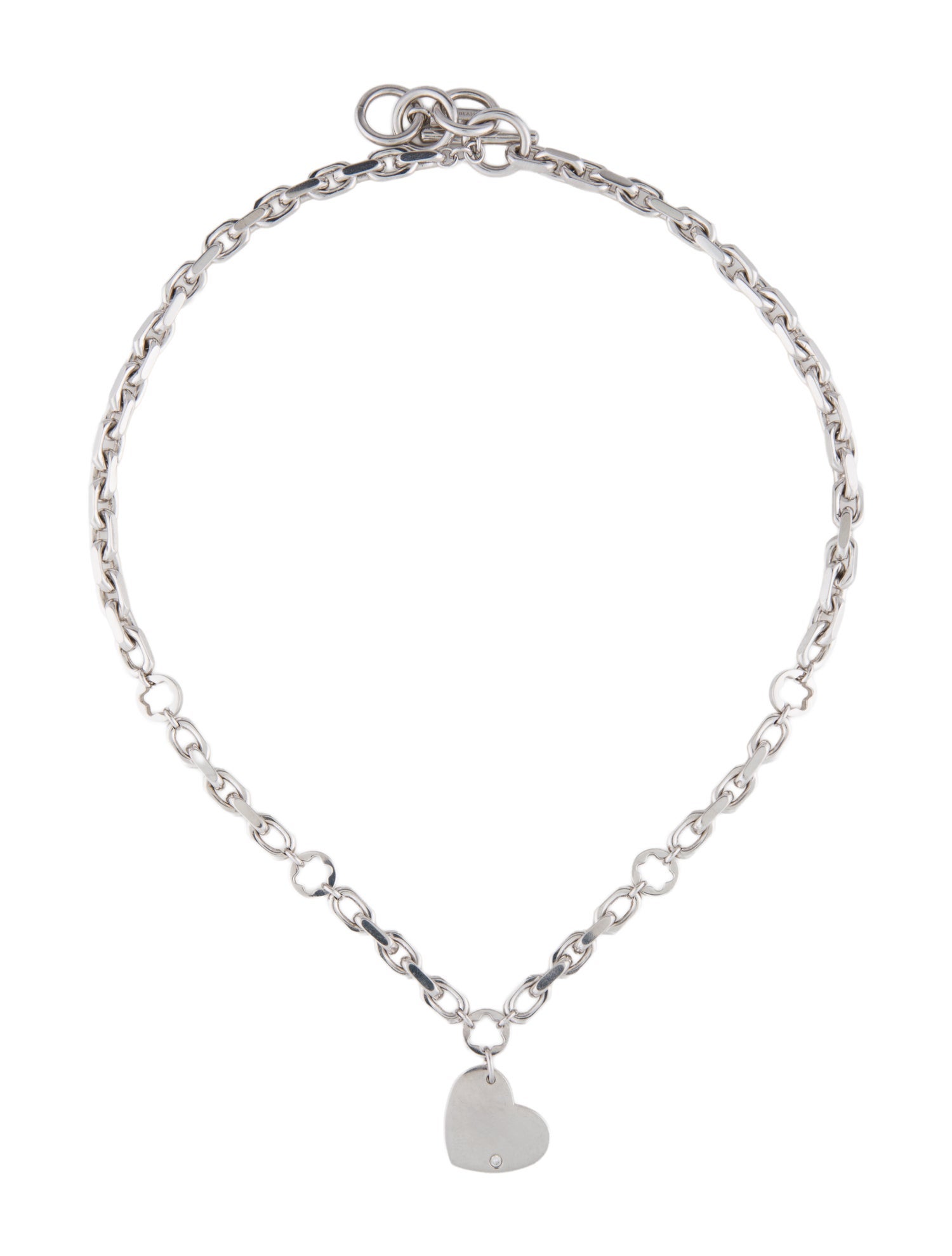 Montblanc Diamond Heart Pendant Necklace