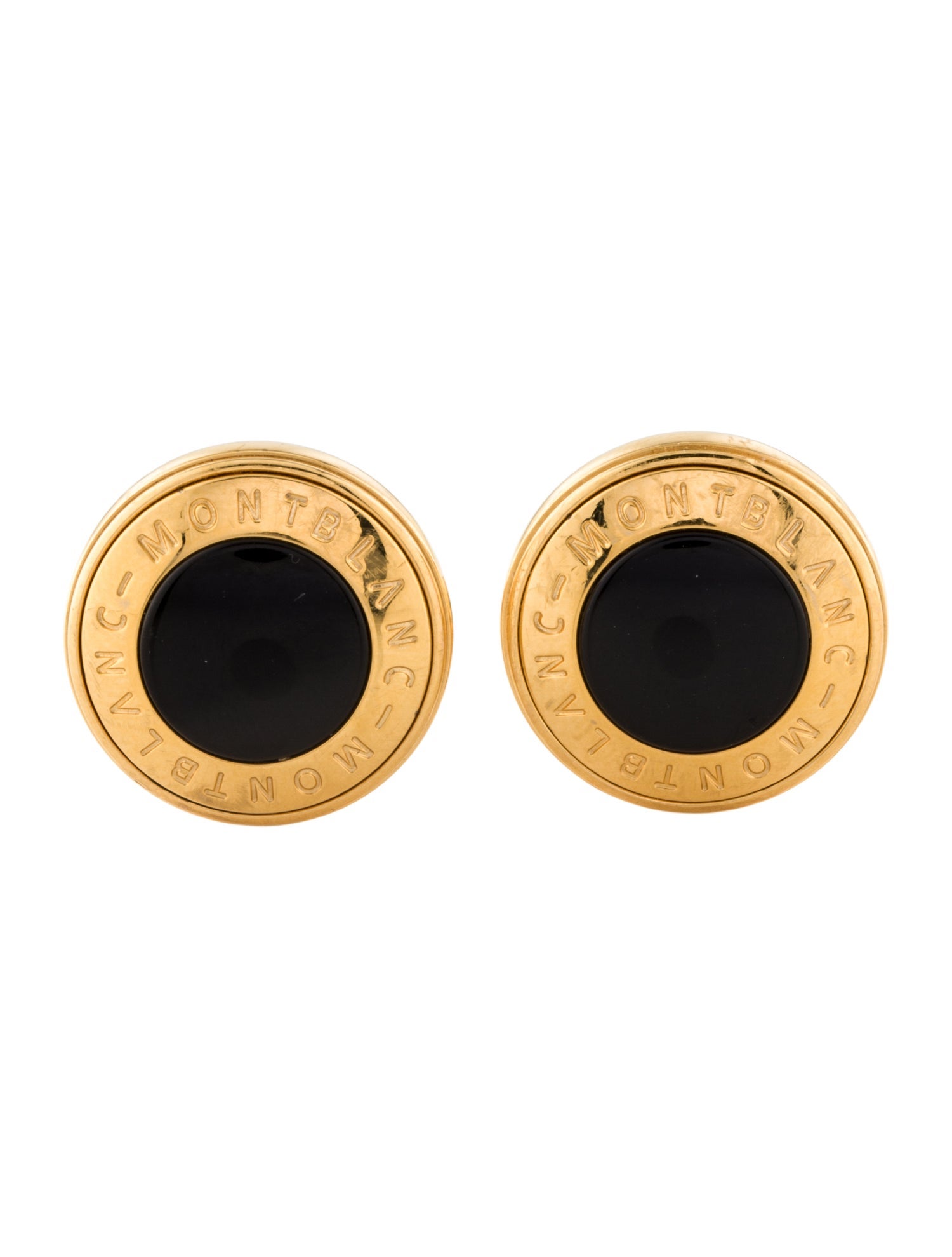 Montblanc Onyx & Enamel Cufflinks