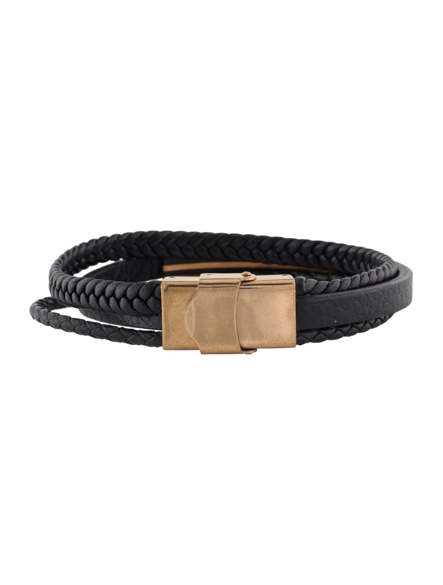 Montblanc Three Layered Leather Bracelet