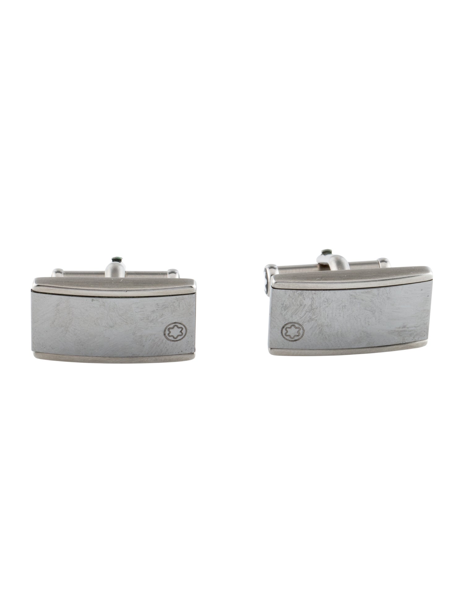 Montblanc Rectangular Tungsten Inlay Cufflinks