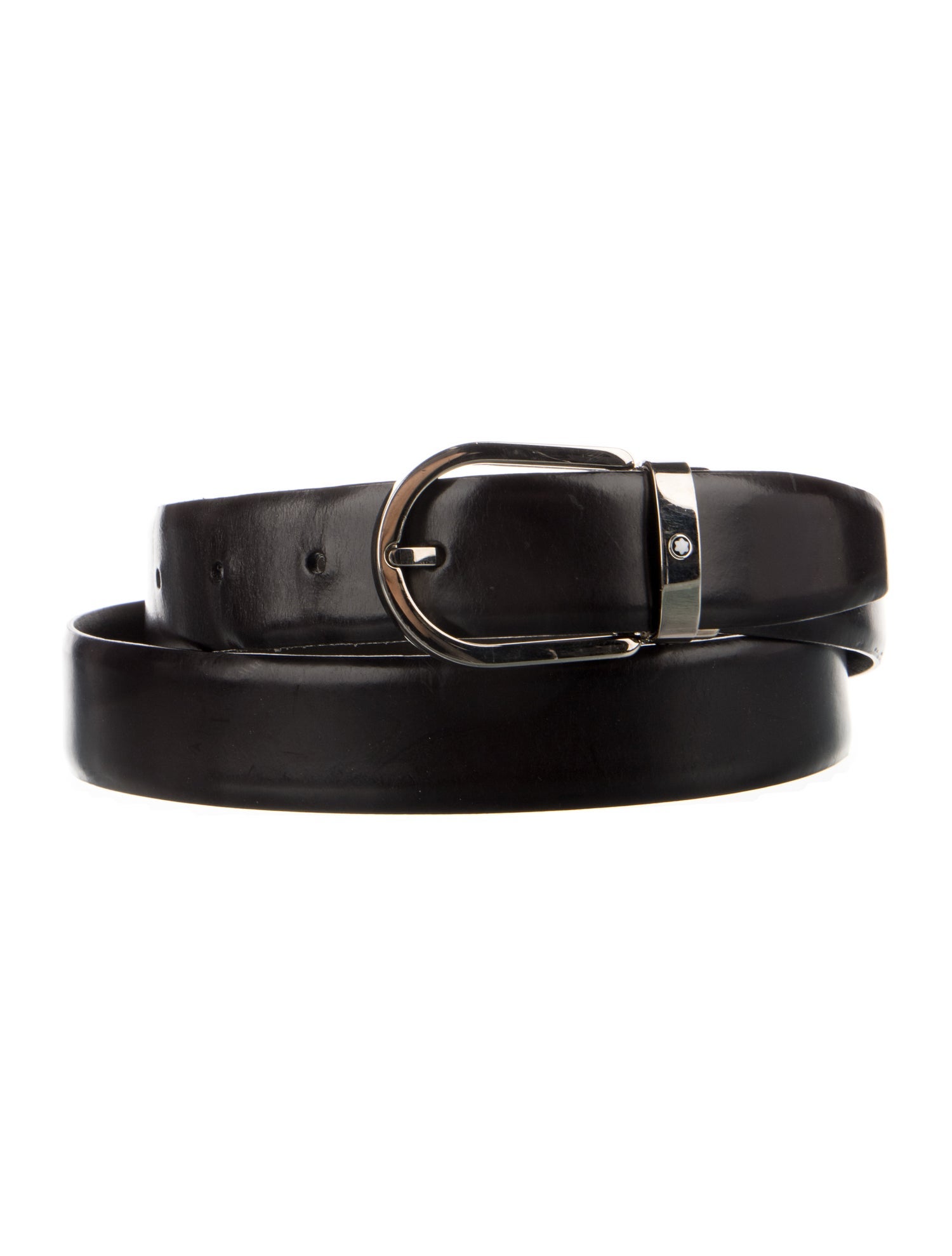 Montblanc Skinny Leather Waist Belt