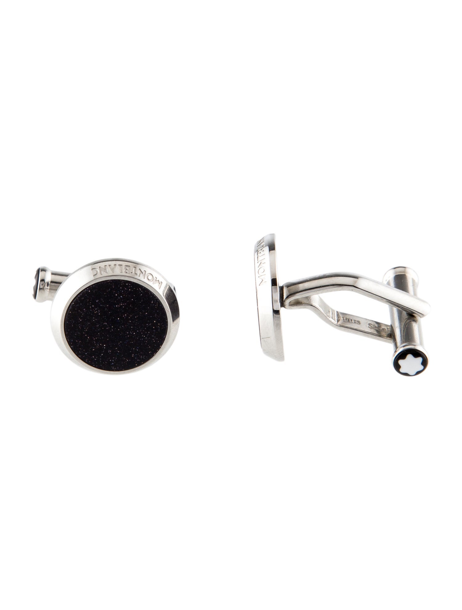 Montblanc Goldstone & Glass Round Cufflinks