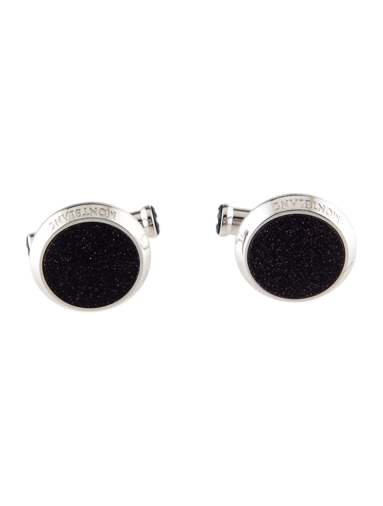 Montblanc Goldstone & Glass Round Cufflinks