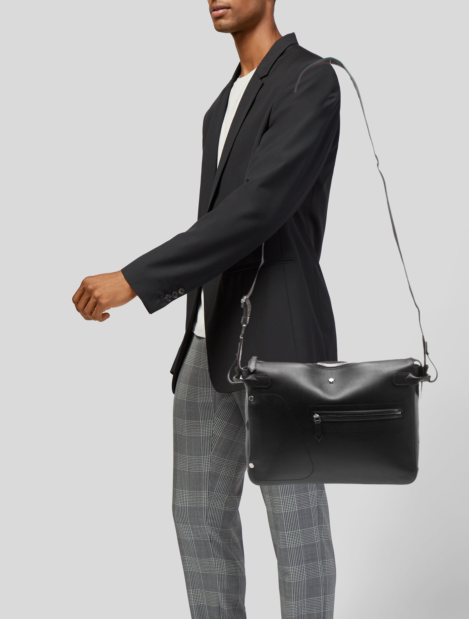 Montblanc Leather Messenger Bag