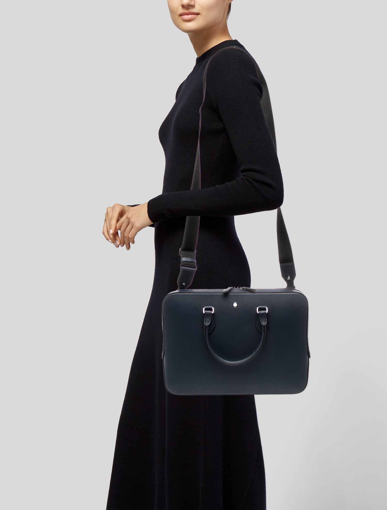 Montblanc Saffiano Leather Briefcase w/ Tags