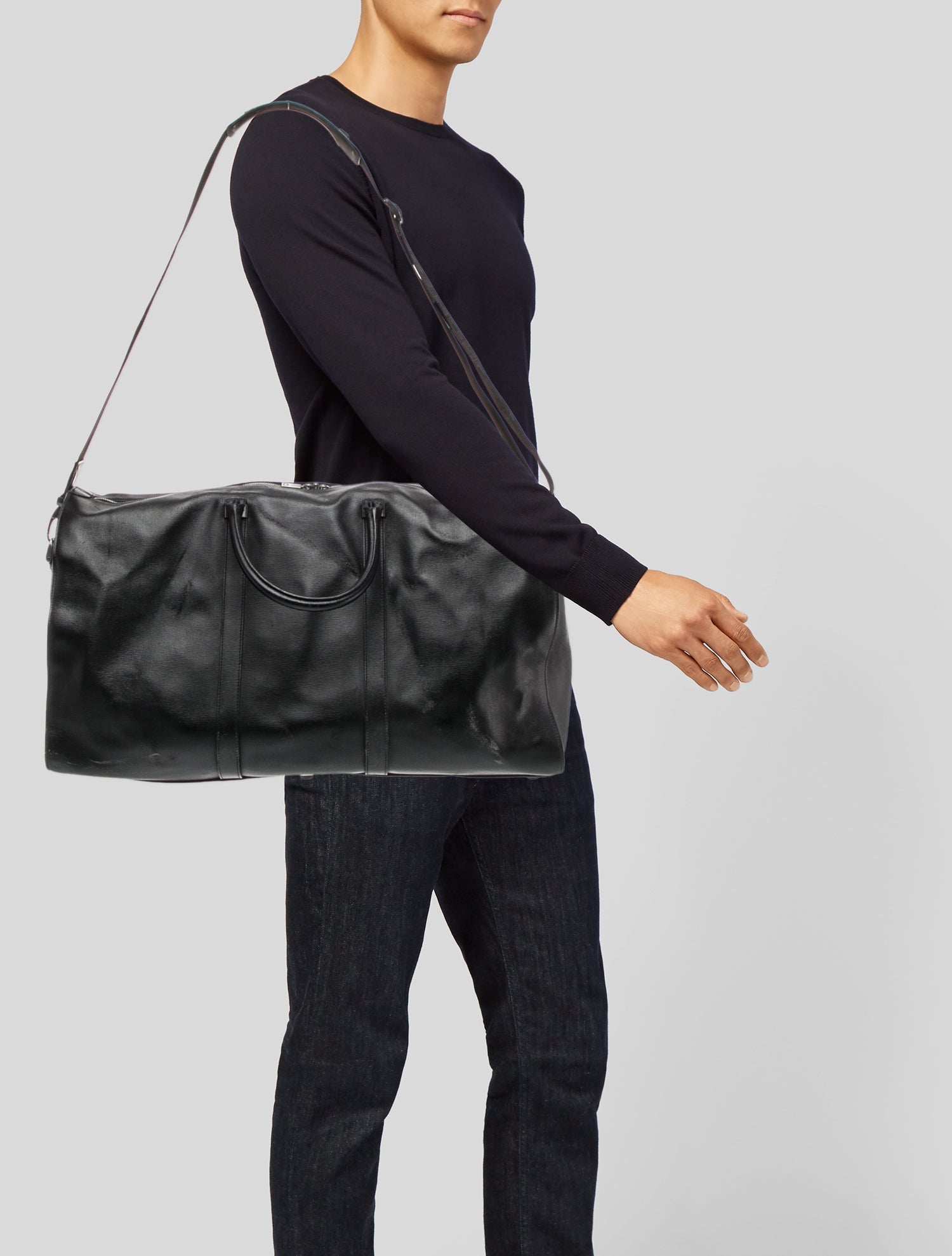 Montblanc Leather Weekender Bag