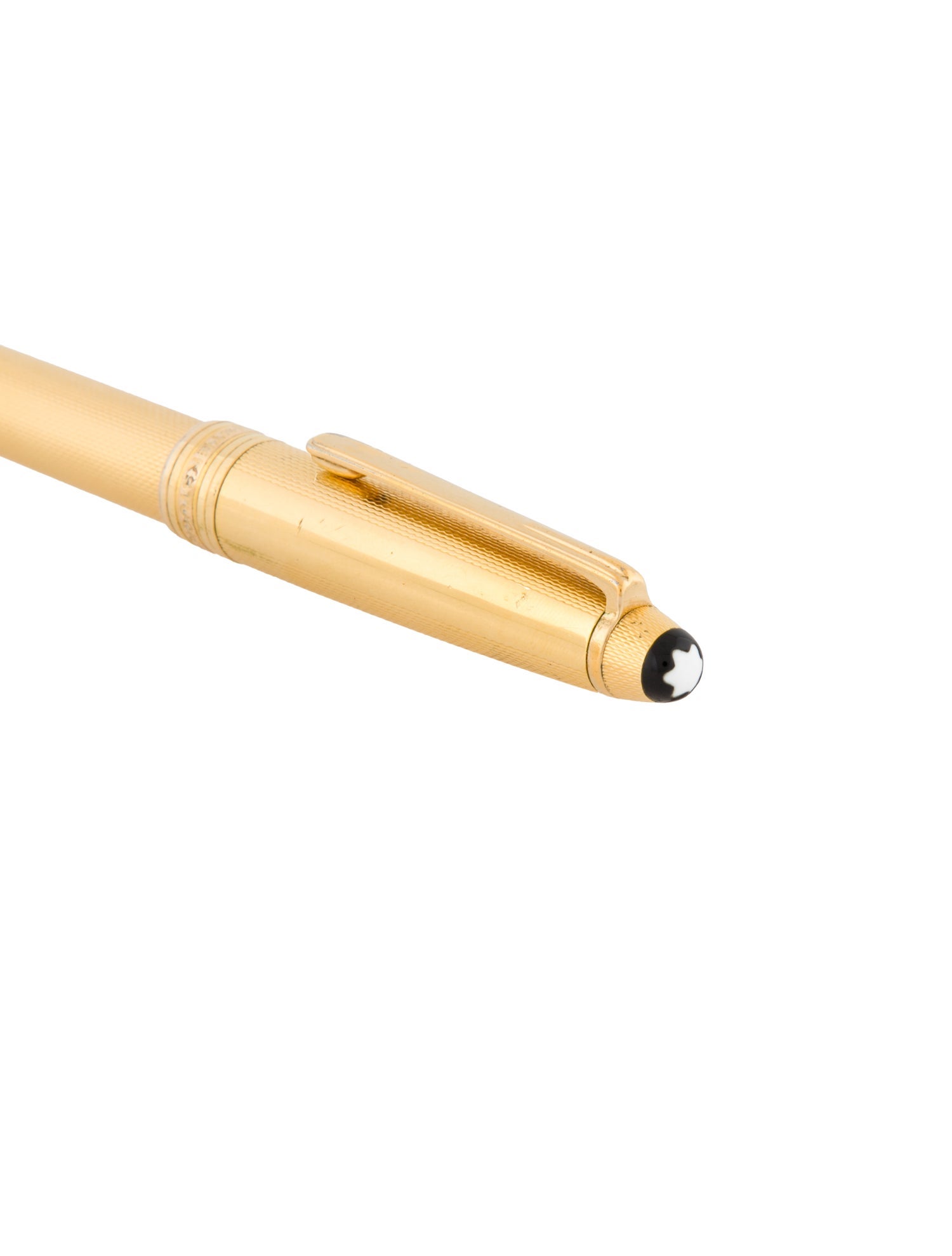 Montblanc Gold-Plate Solitaire Barley Fountain Pen