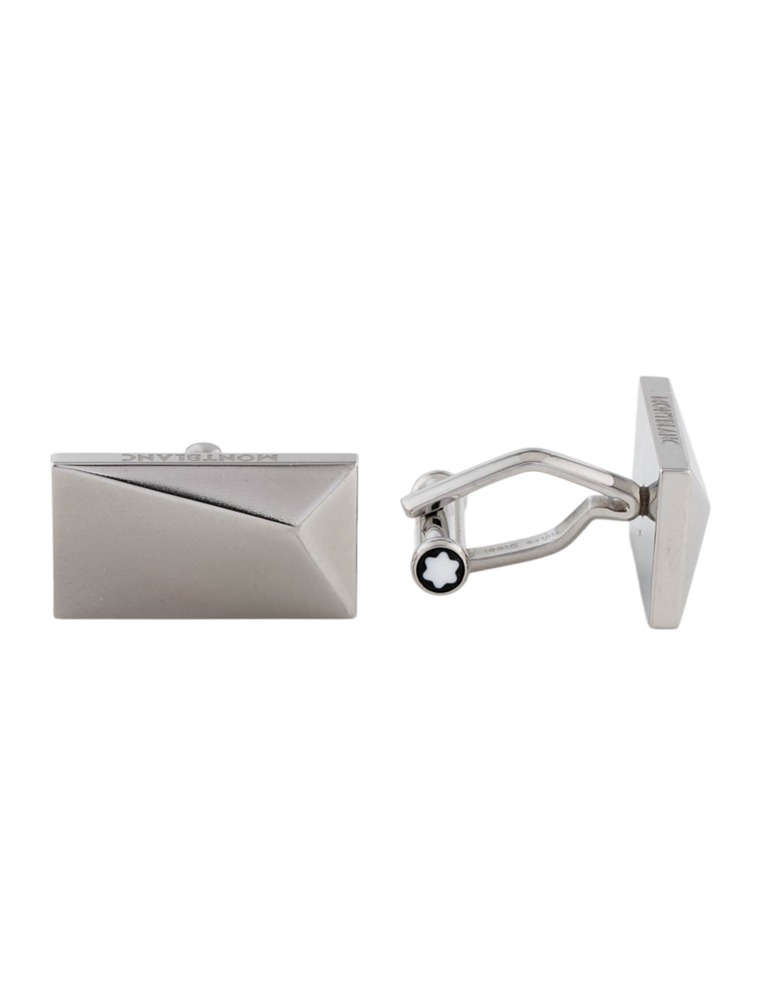 Montblanc Rectangular Sculptural Cufflinks