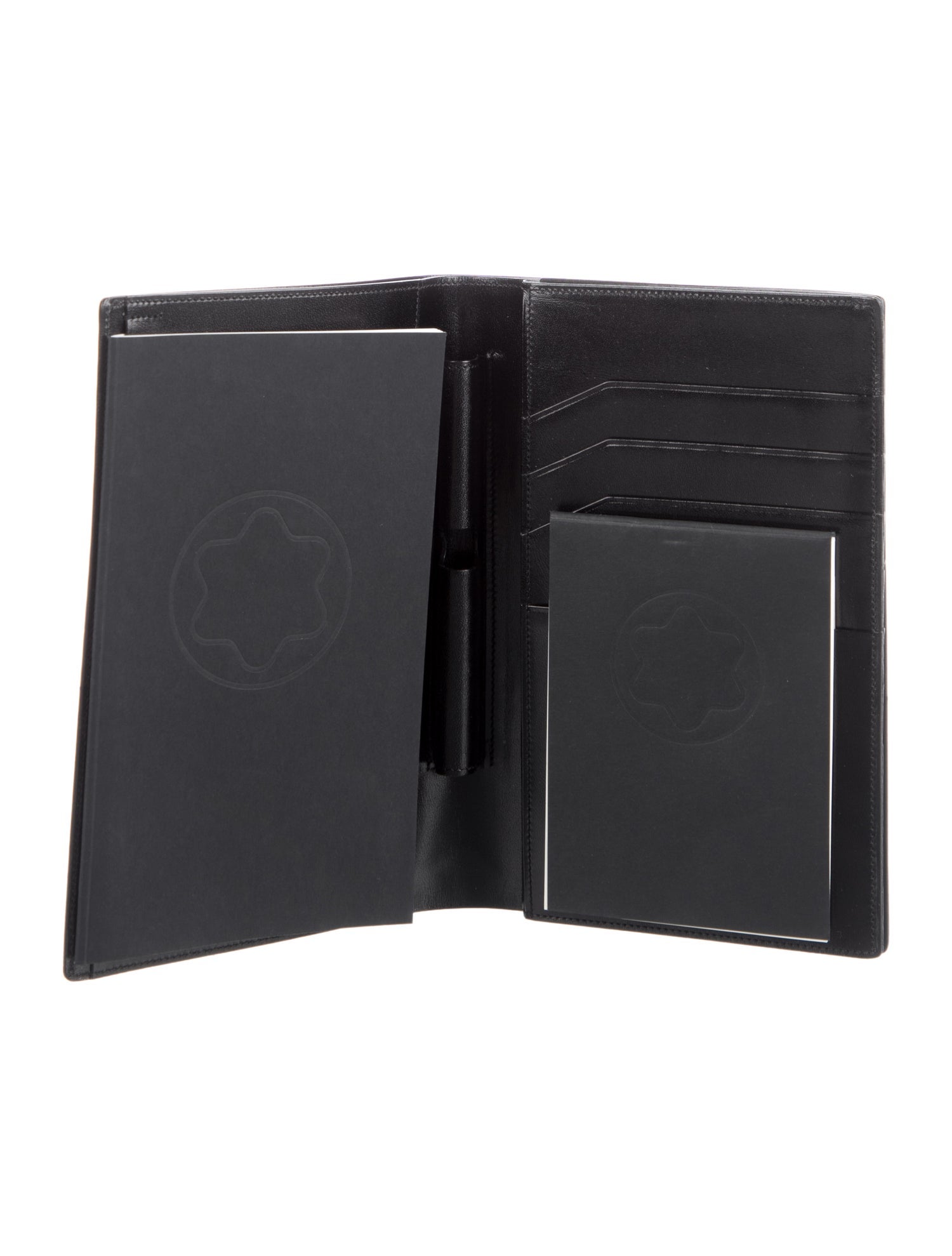 【Sae(簡易包装)】MONT BLANC ノートホルダー 黒 レザー Montblanc black leather montblanc notebook holder and writing