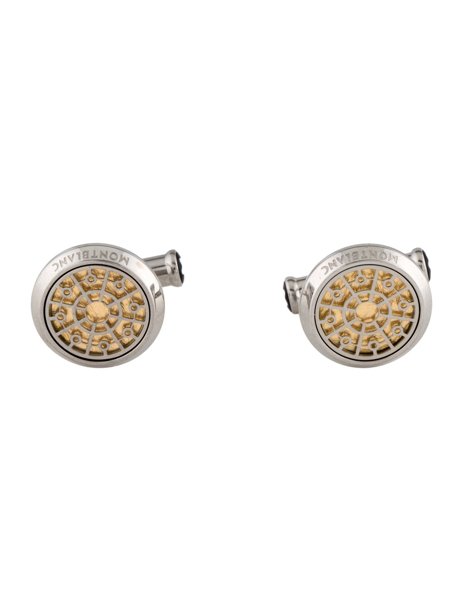 Montblanc Enamel Urban Spirit Gold Leaf Cufflinks