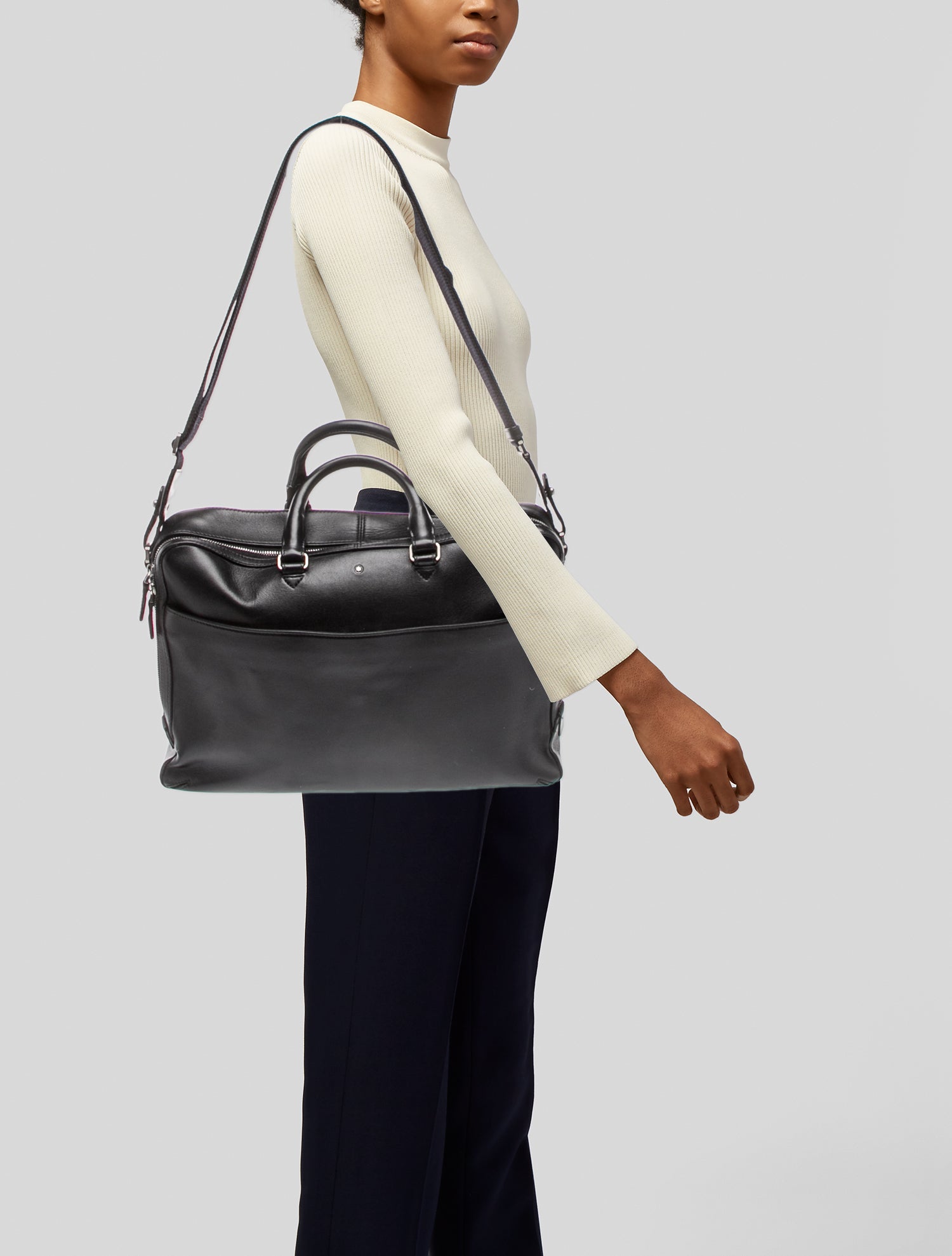 Montblanc Leather Weekender Bag