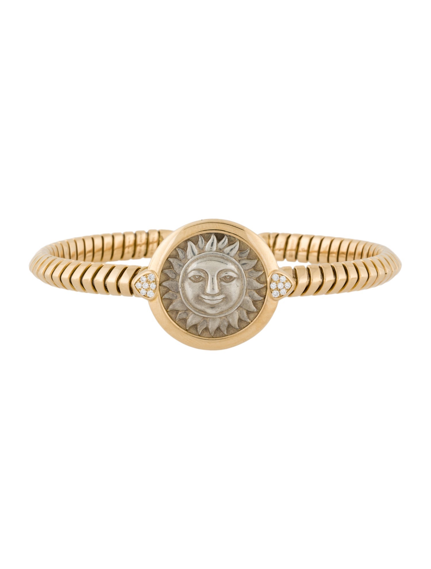 Marina B Two-Tone Diamond Soleil Cuff