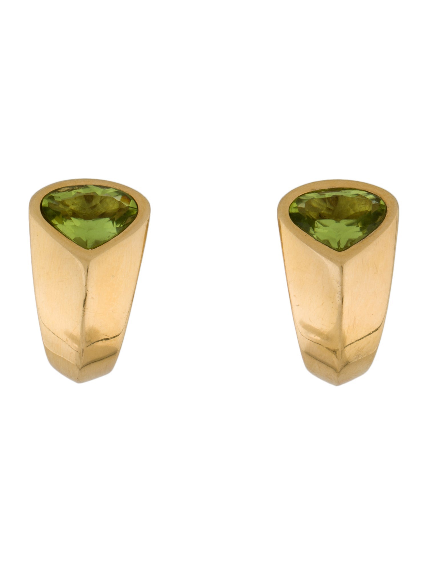 Marina B 18K Peridot Earclips
