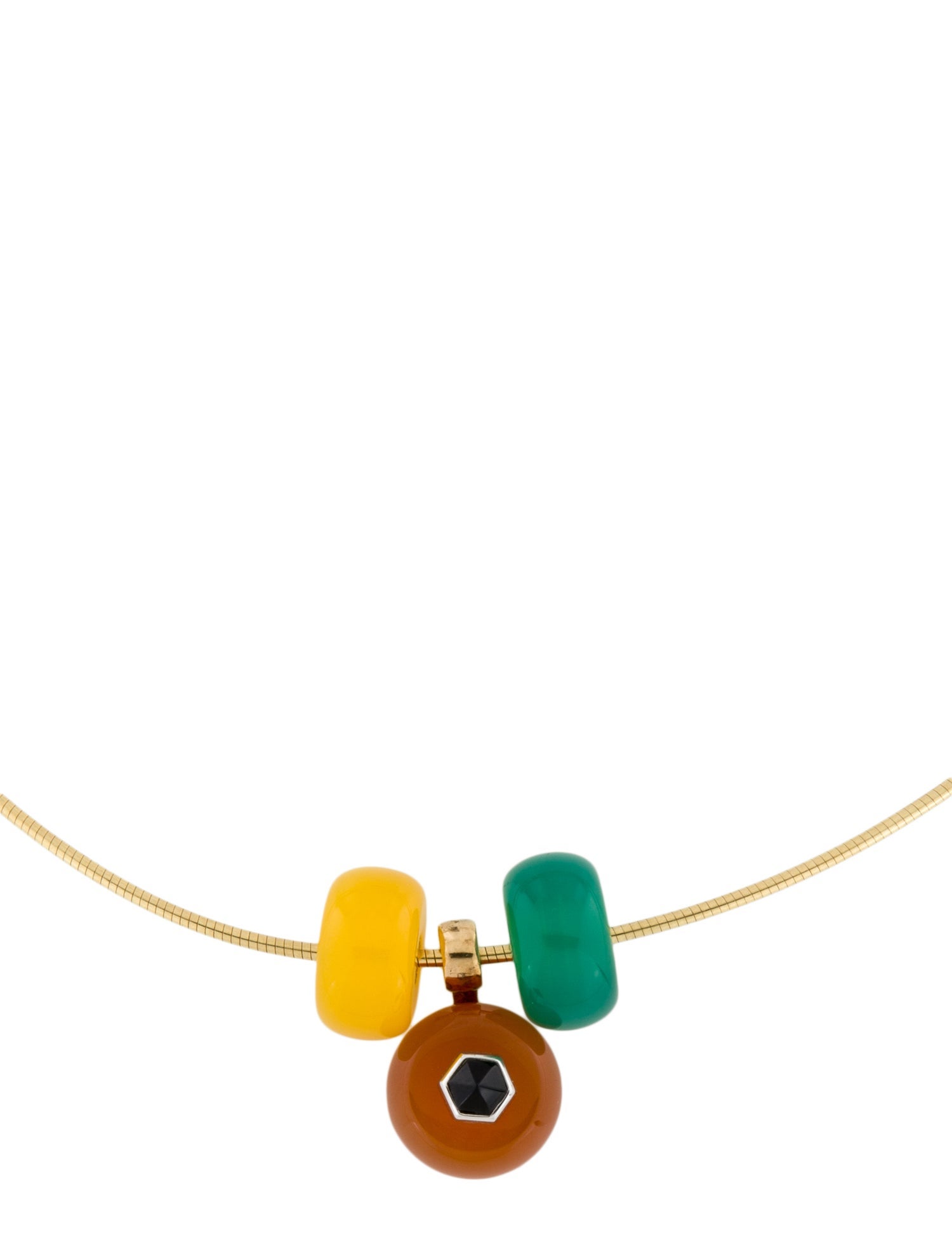 Marina B Onyx, Carnelian & Dyed Chalcedony Interchangeable Necklace
