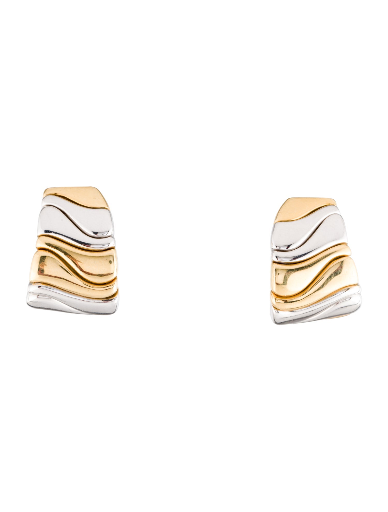 Marina B 18K Two-Tone 'Kar' Clip-On Earrings