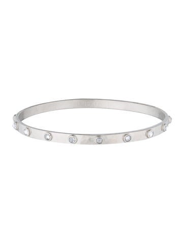 Malcolm Betts Platinum & Rose Cut Diamond Station Bangle