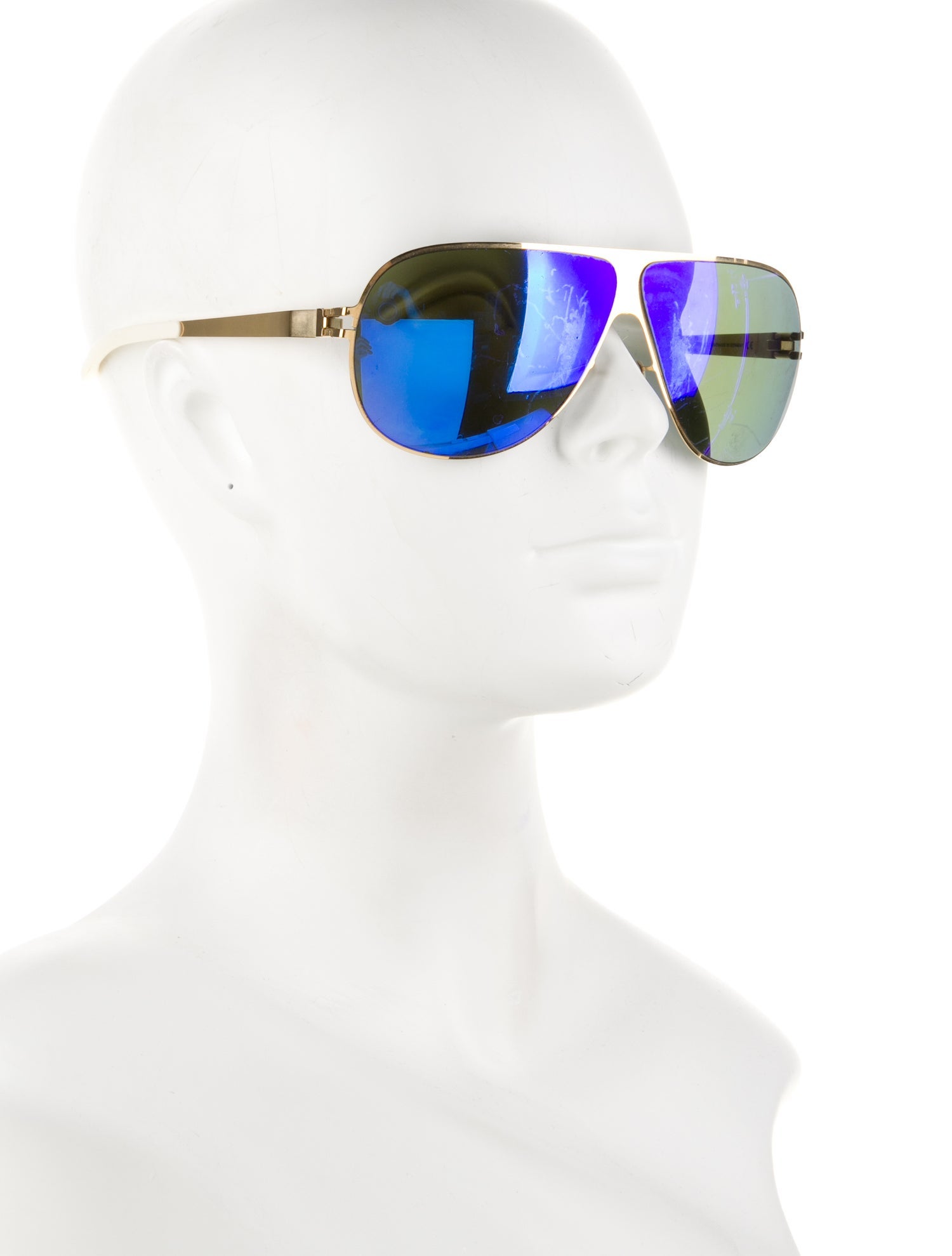 Mykita & Bernhard Willhelm Aviator Mirrored Sunglasses