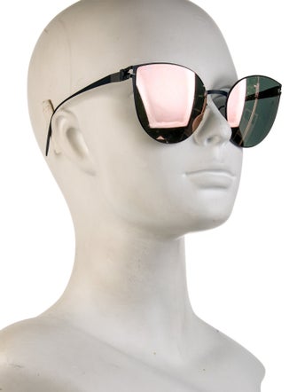 Mykita & Bernhard Willhelm Cat-Eye Mirrored Sunglasses