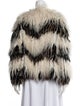 Meteo by Yves Salomon Fox Striped Fur Jacket