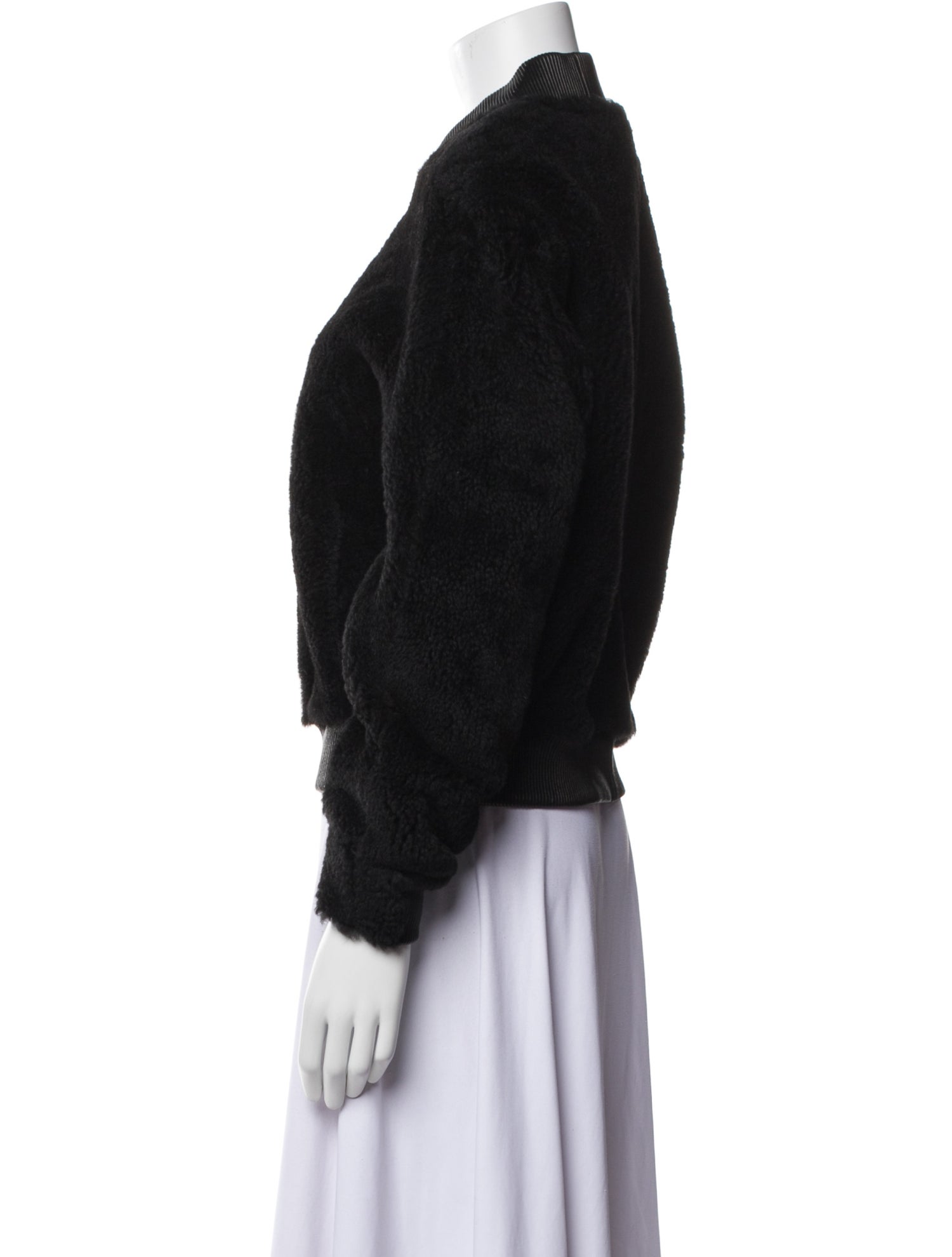 Meteo by Yves Salomon Lamb Leather Bomber Jacket