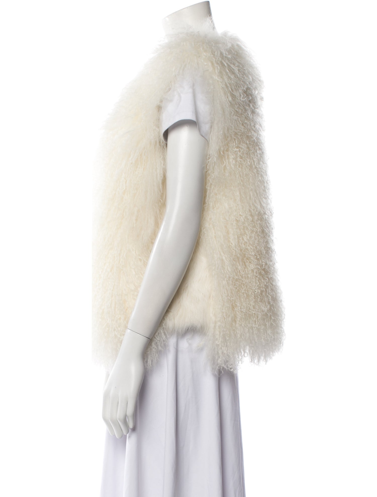 Meteo by Yves Salomon Lamb Fur Vest