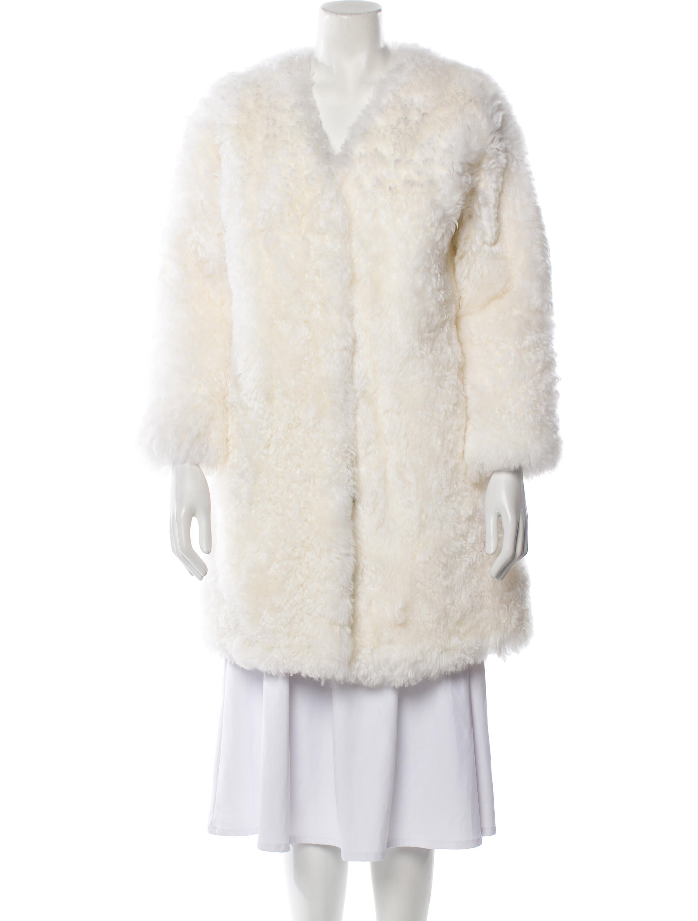Meteo by Yves Salomon Shearling Faux Fur Coat