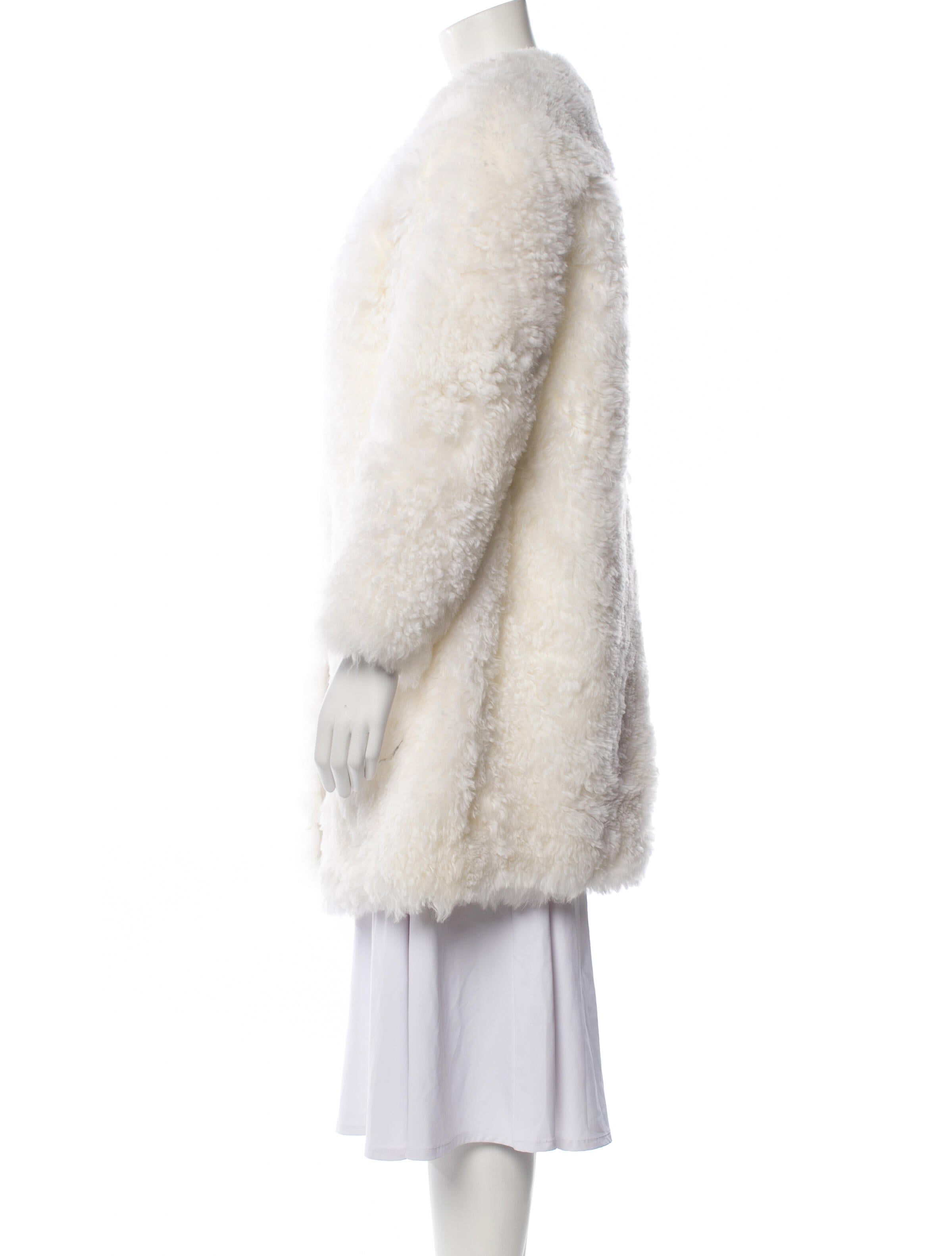 Meteo by Yves Salomon Shearling Faux Fur Coat