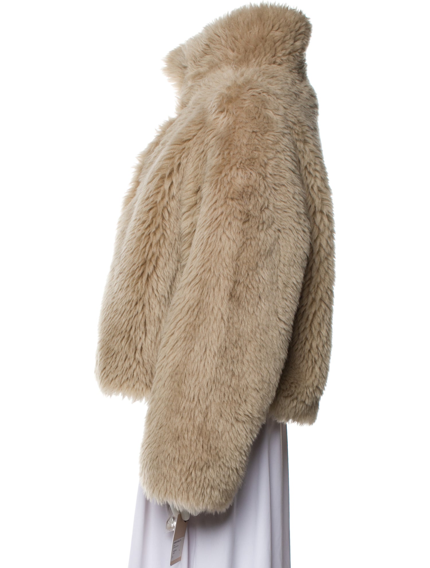 Meteo by Yves Salomon Wool Faux Fur Jacket
