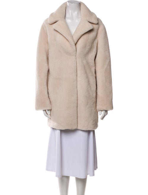 Meteo by Yves Salomon Wool Faux Fur Coat