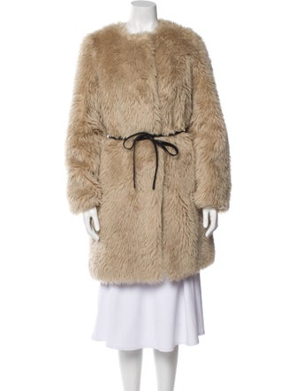 Meteo by Yves Salomon Wool Faux Fur Coat