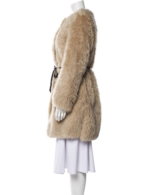 Meteo by Yves Salomon Wool Faux Fur Coat