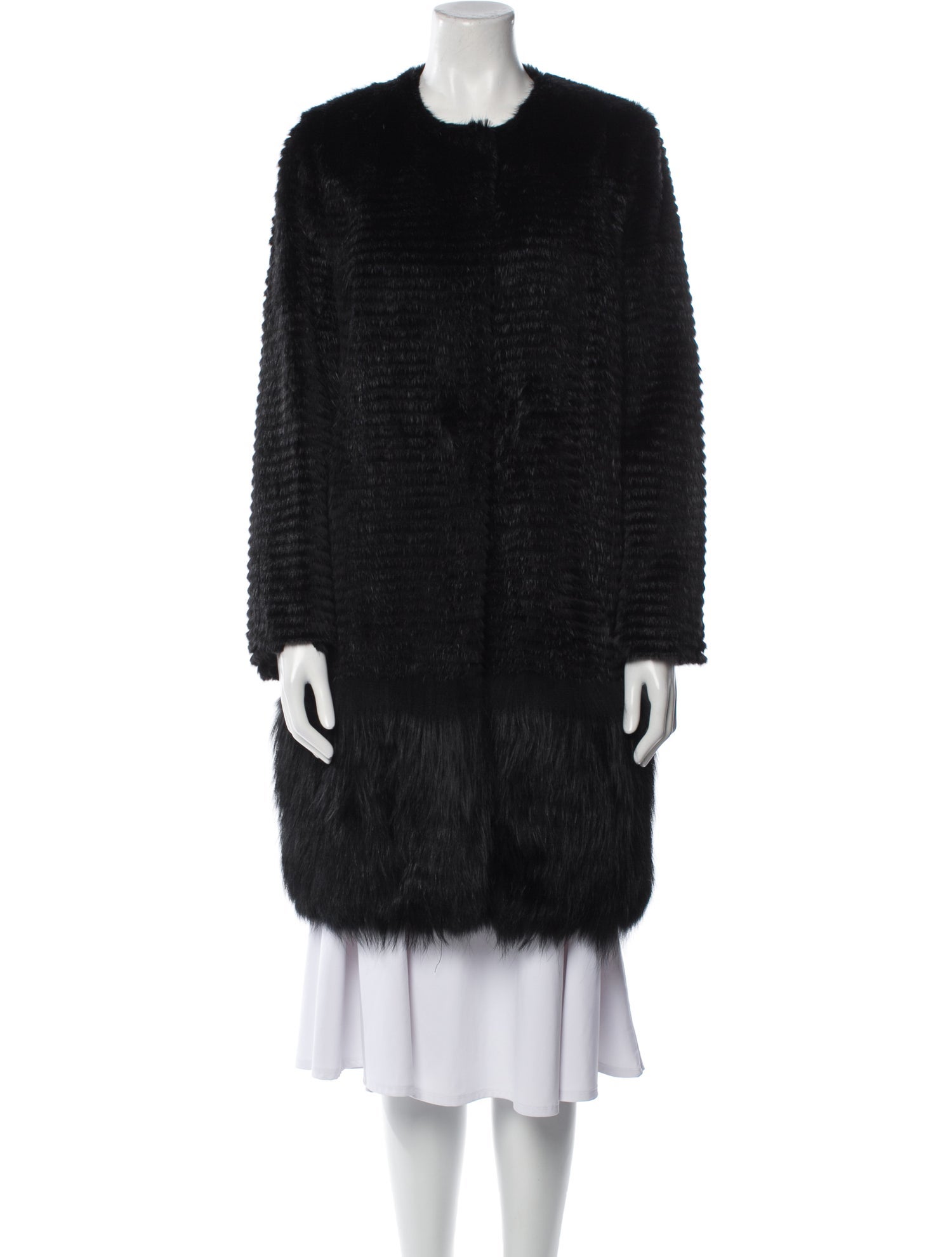 Meteo by Yves Salomon Fur Faux Fur Coat