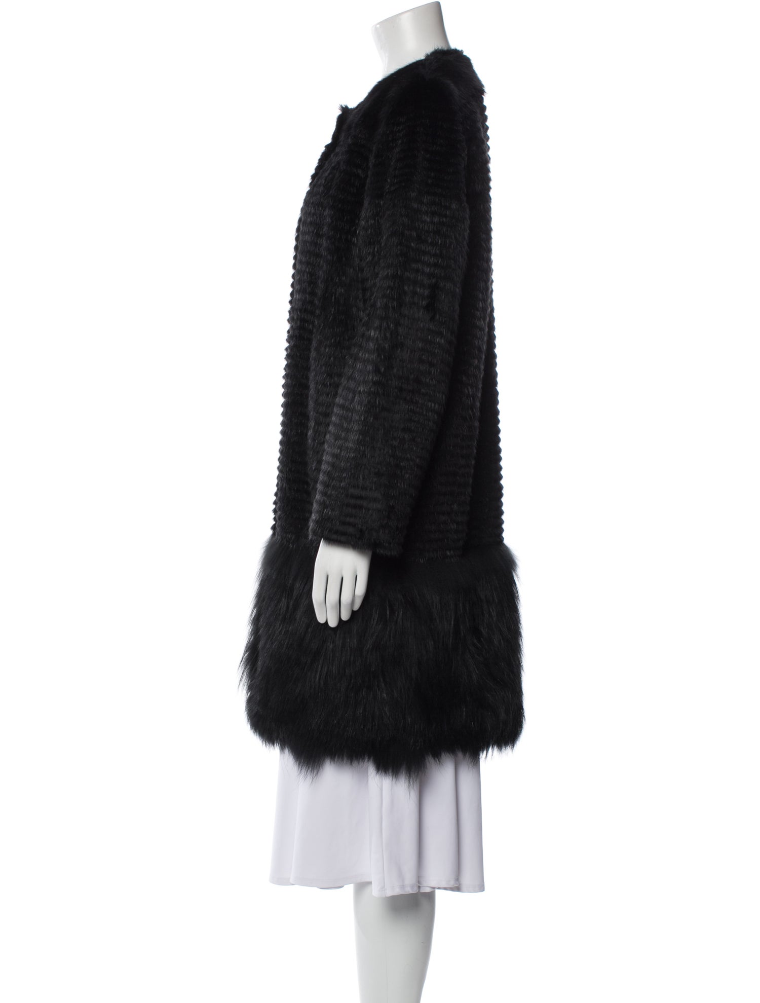 Meteo by Yves Salomon Fur Faux Fur Coat