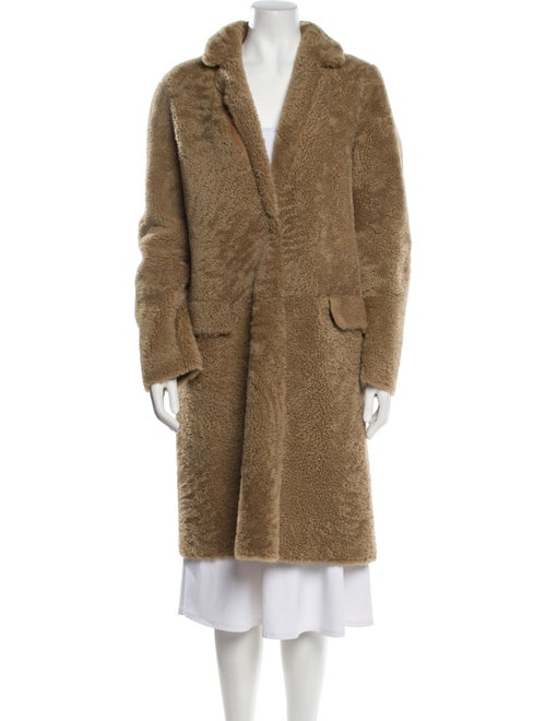Meteo by Yves Salomon Lamb Leather Faux Fur Coat