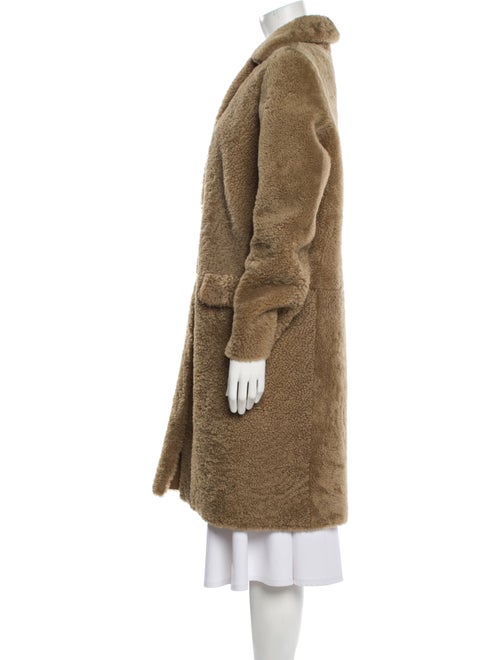 Meteo by Yves Salomon Lamb Leather Faux Fur Coat