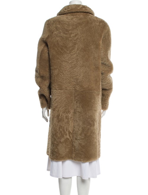 Meteo by Yves Salomon Lamb Leather Faux Fur Coat