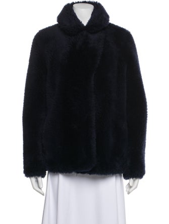 Meteo by Yves Salomon Wool Faux Fur Coat