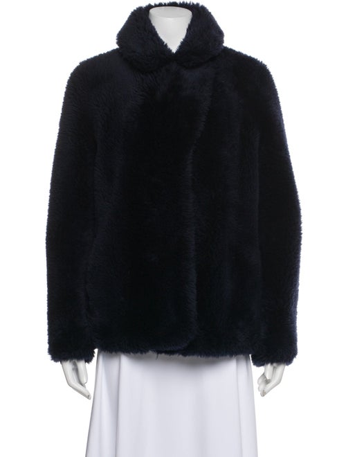 Meteo by Yves Salomon Wool Faux Fur Coat