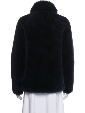 Meteo by Yves Salomon Wool Faux Fur Coat