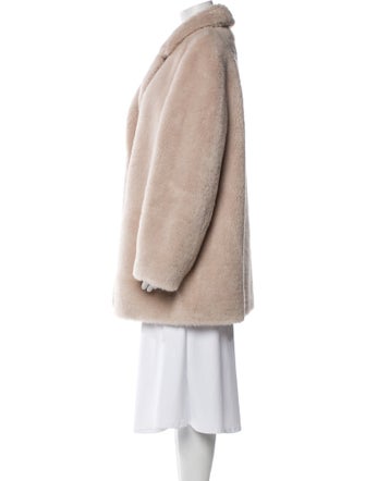 Meteo by Yves Salomon Wool Faux Fur Coat
