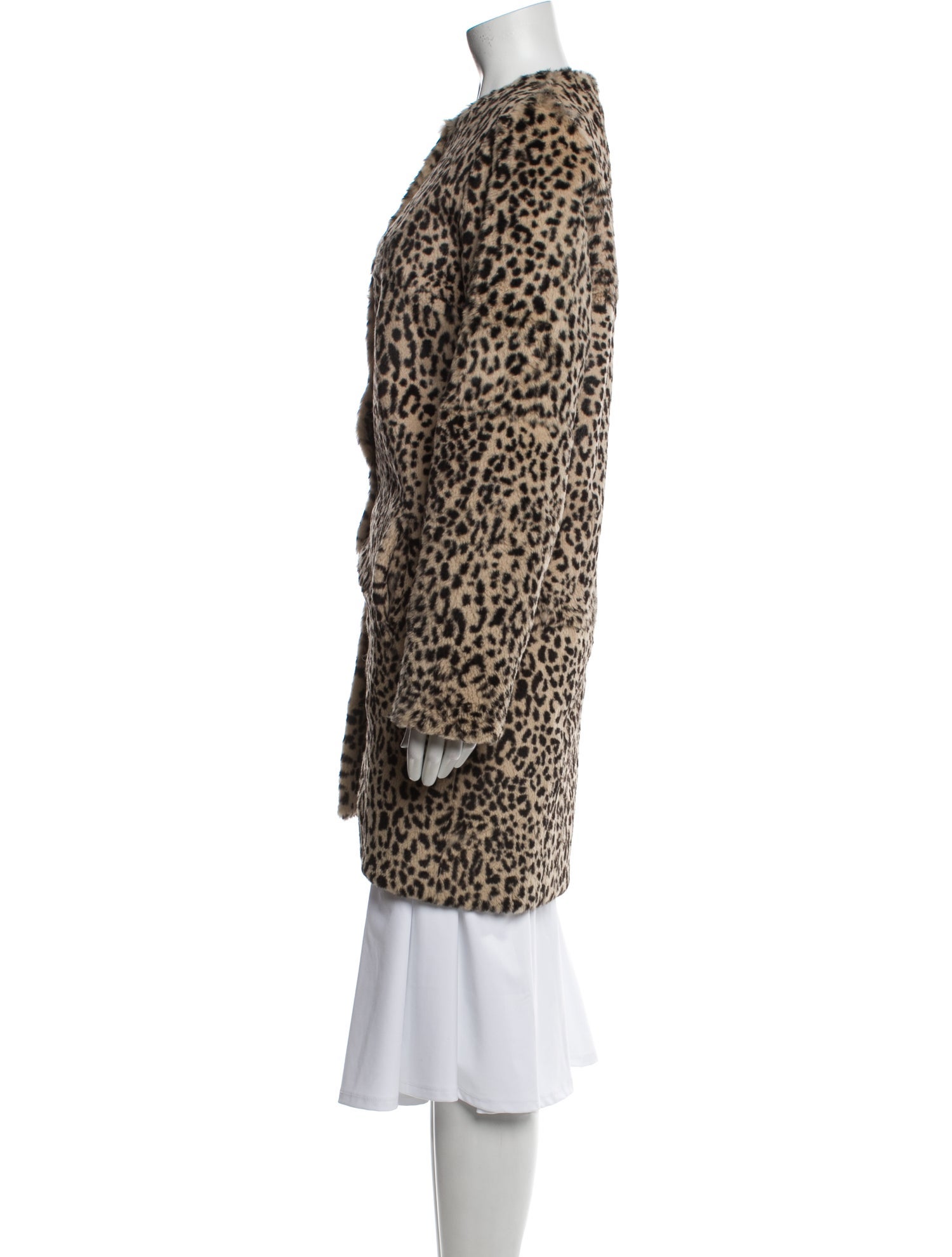 Meteo by Yves Salomon Animal Print Fur Coat