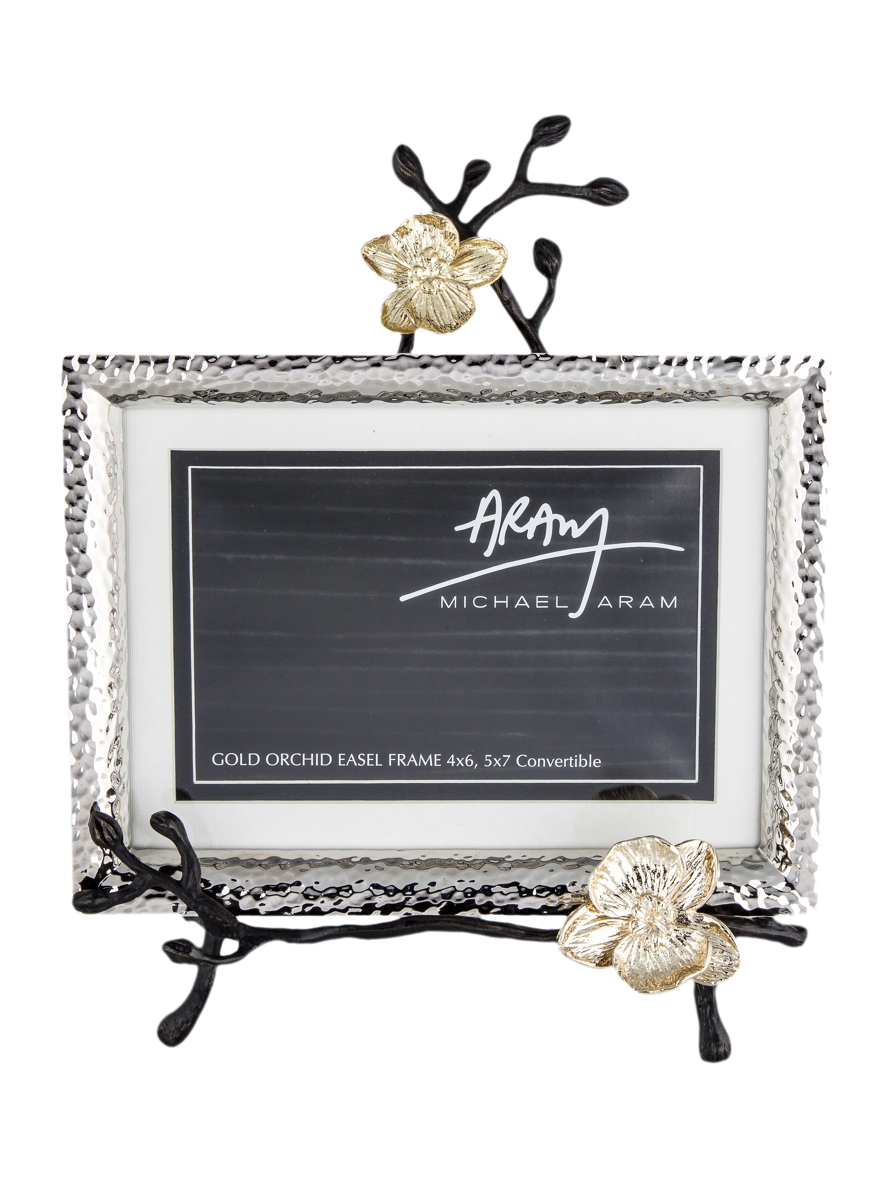 Michael Aram Gold Orchid Easel Picture Frame Decor Accessories Consign