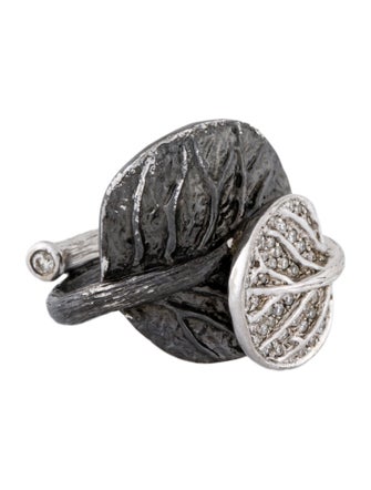 Michael Aram Diamond Botanical Leaf Ring