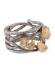 Michael Aram Diamond Butterfly Ginkgo Cuff Ring