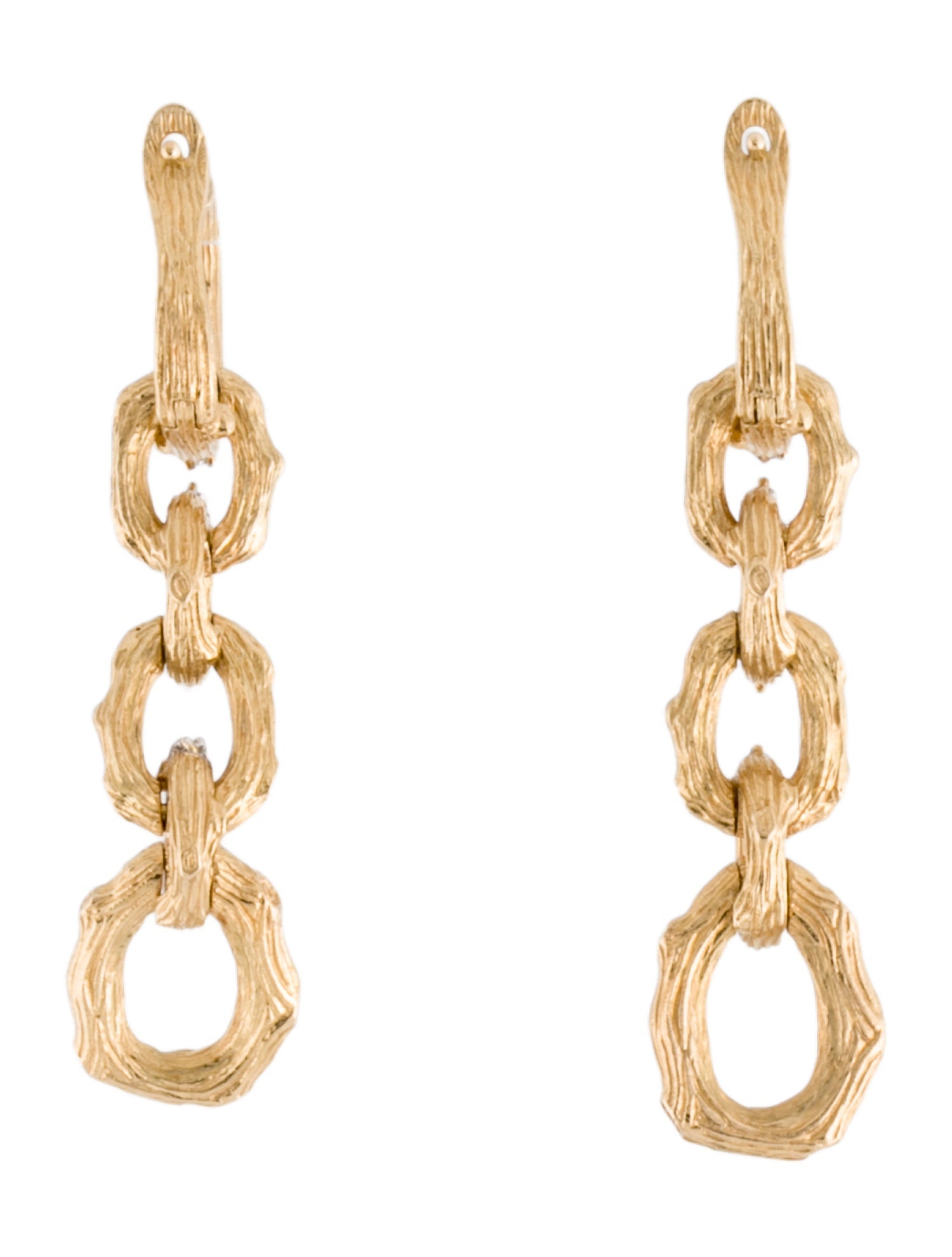 Michael Aram 18K Diamond Enchanted Forest Link Earrings