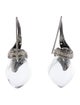 Michael Aram Quartz & Diamond Feather Drop Earrings