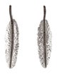 Michael Aram Smoky Quartz Feather Drop Earrings